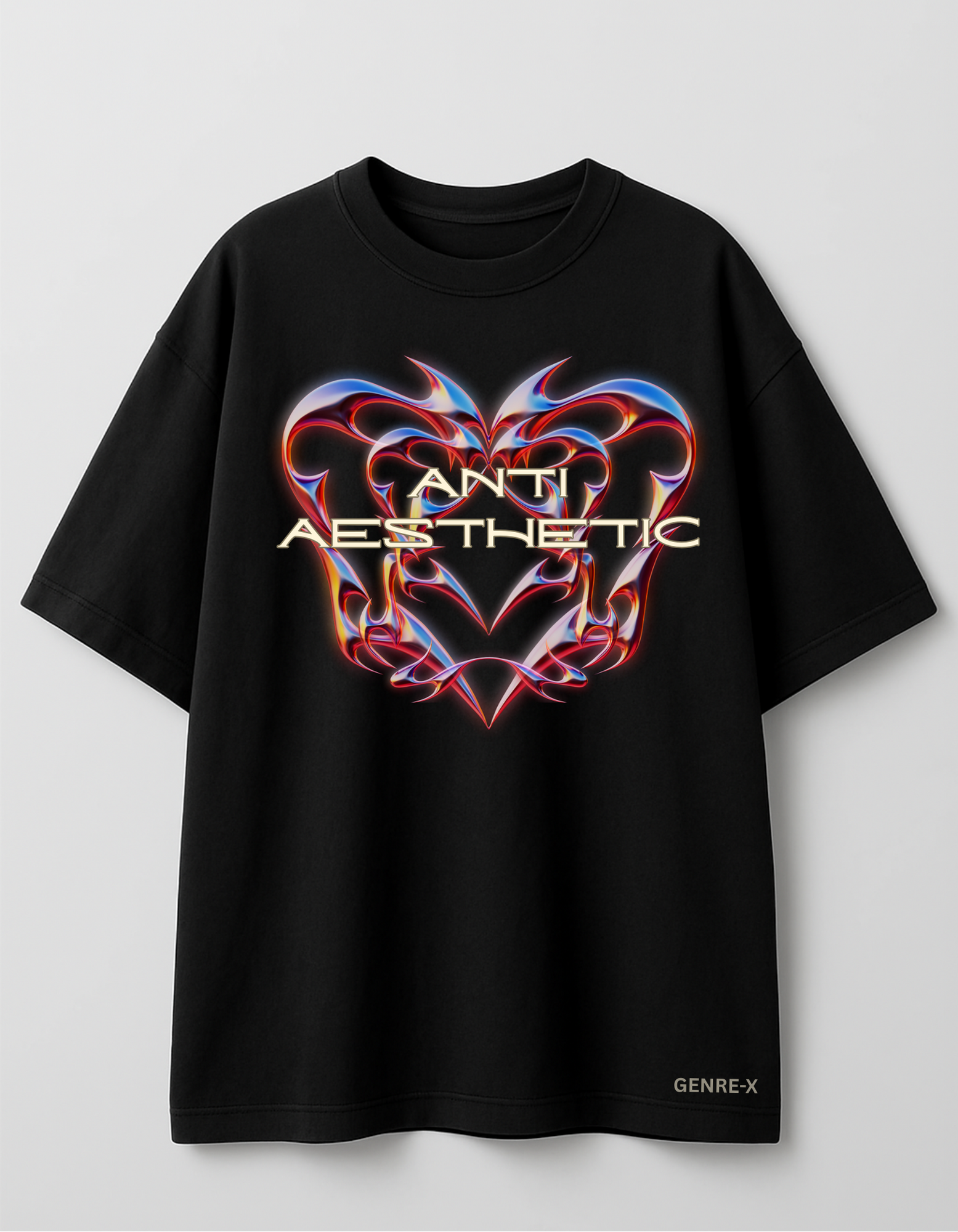 Anti Aesthetic -Unisex Terry Oversized Tee